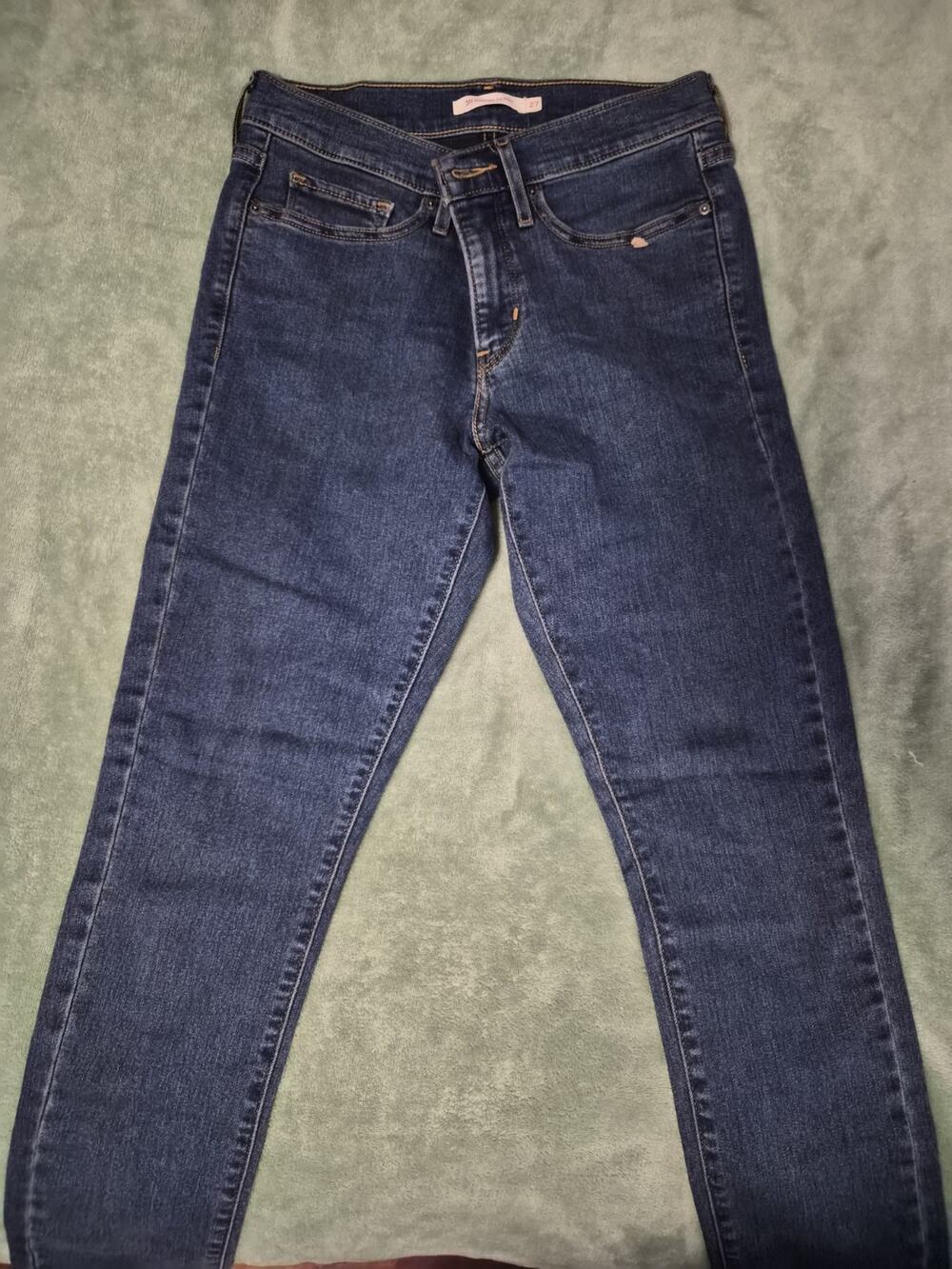 Size 27 Levis 311 Shaping Skinny Leg Stretch Mid Rise Faded Wash Denim Jeans